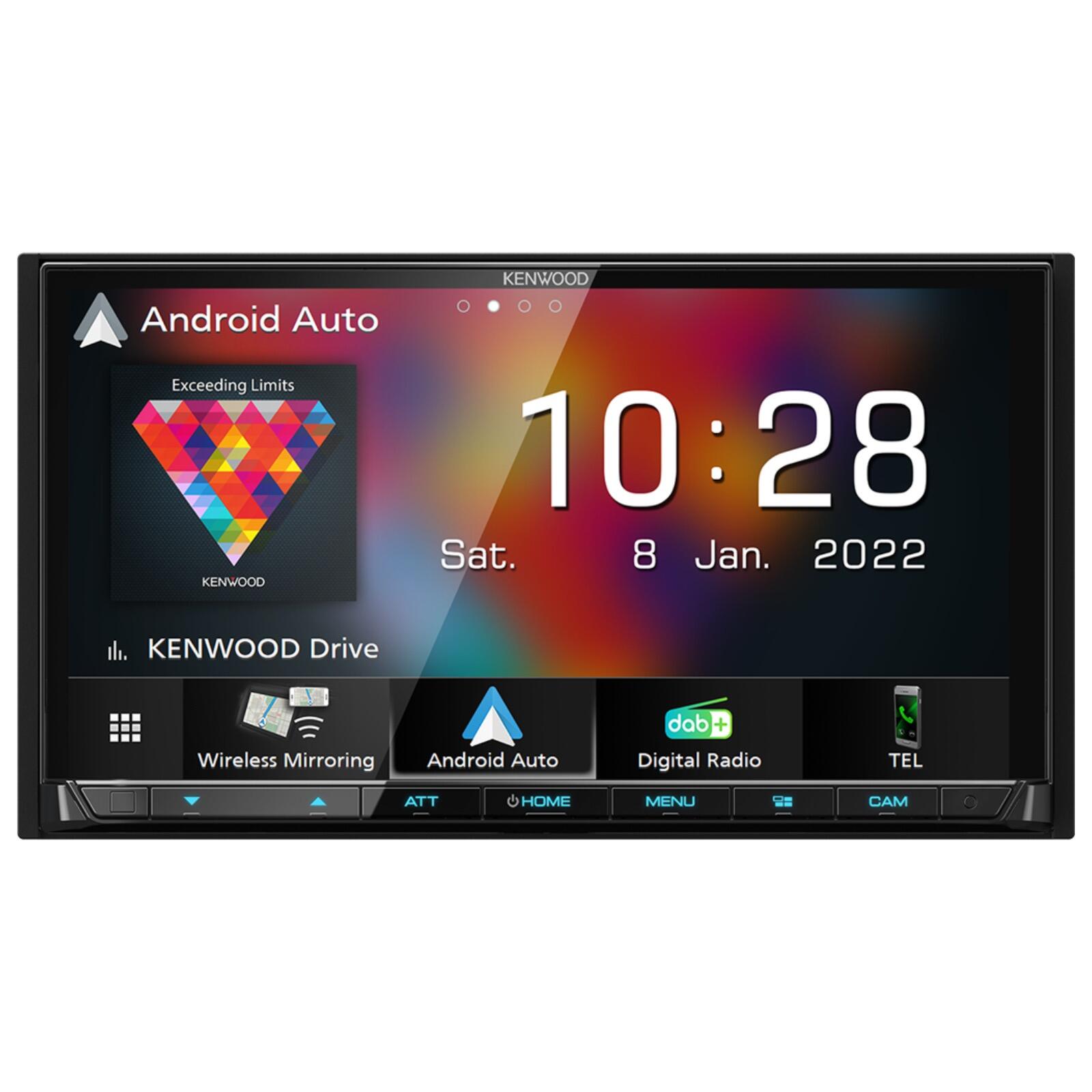 Kenwood DMX8021DABS Wireless Apple CarPlay Android Auto DAB Bluetooth Car Stereo