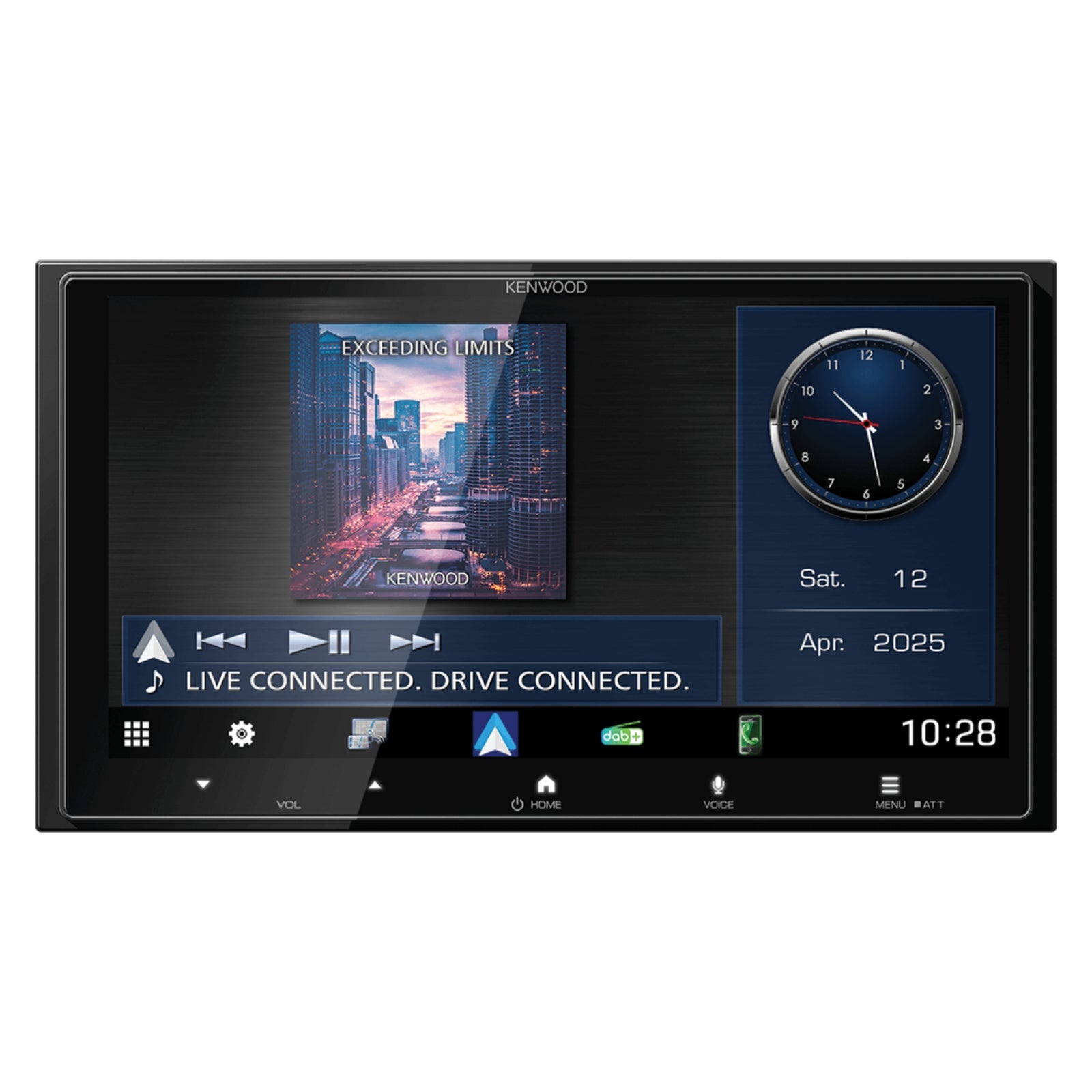 Kenwood DMX7525DABS Wireless Apple CarPlay Android Auto DAB Bluetooth Car Stereo