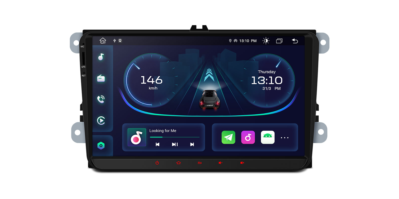 XTRONS PE92MTVL 9" Android Head Unit Wireless CarPlay VW/Skoda/Seat 2GB/32GB