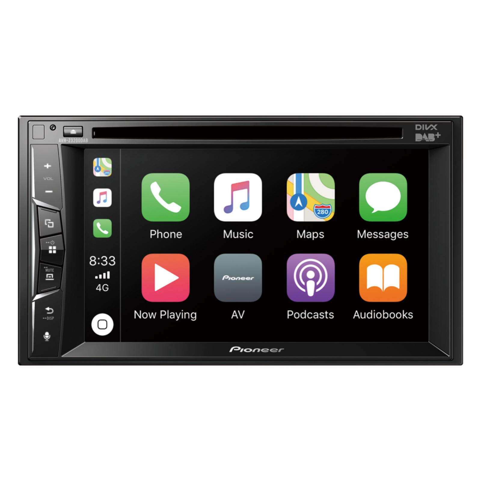 Pioneer AVH-Z3200DAB 2-Din 6.2in Apple CarPlay CD DVD DAB Radio Bluetooth Car Stereo
