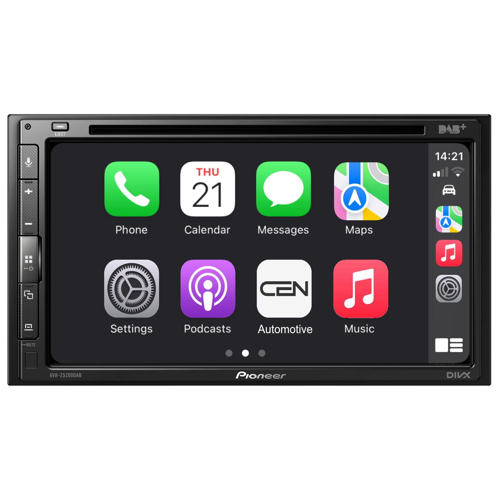 Pioneer AVH-Z5200DAB 6.8" Apple CarPlay DAB Radio Bluetooth Car Stereo
