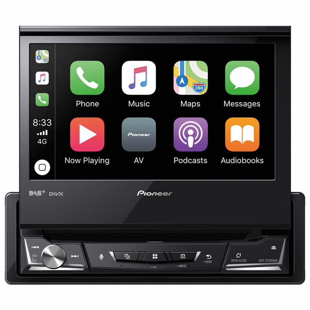 Pioneer AVH-Z7200DAB 7" Flip Out Motorised Apple CarPlay Bluetooth Car Stereo
