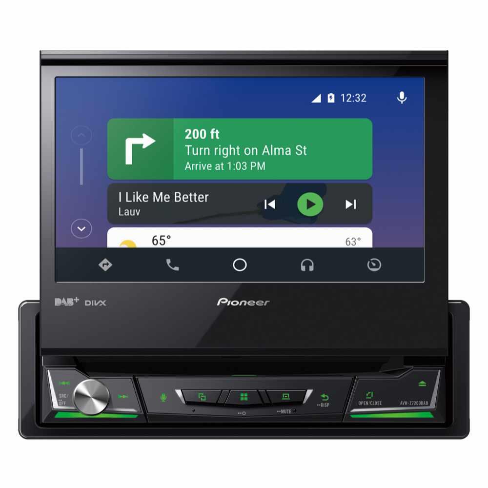 Pioneer AVH-Z7200DAB 1-DIN 7in Flip-Out Motorised Apple CarPlay DAB Car Stereo