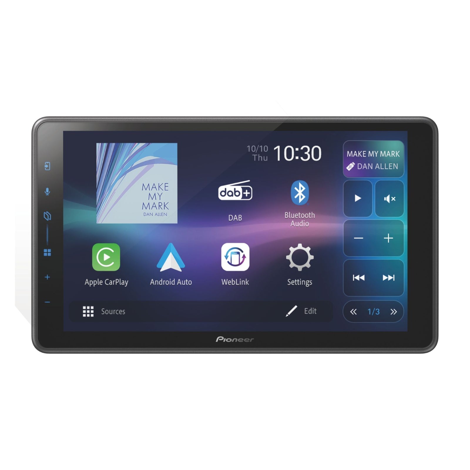 Pioneer SPH-EVO98DAB Apple CarPlay Android Auto Floating Stereo 9in