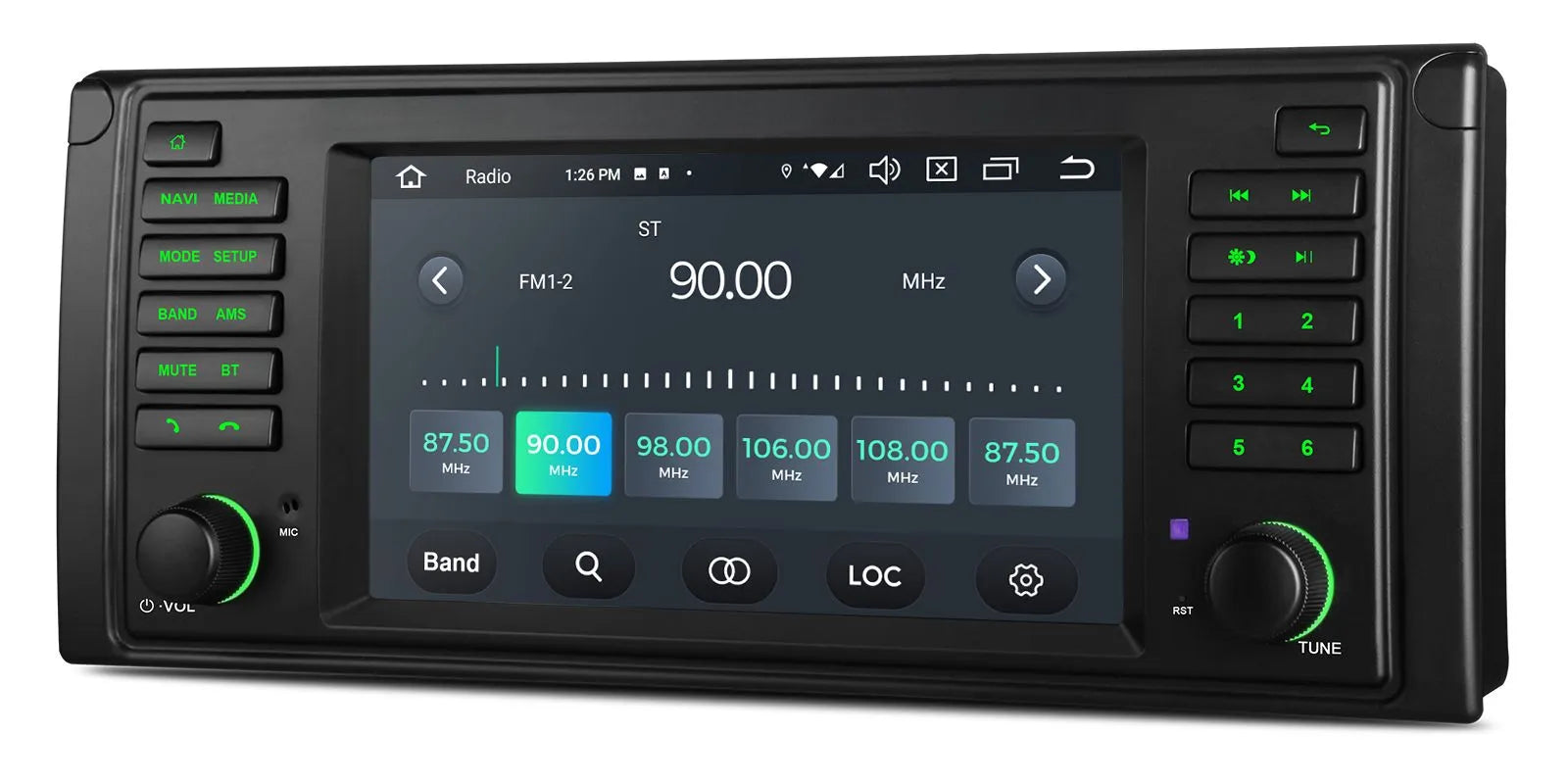 XTRONS PX7439BL BMW E39 7" Android 14 Head Unit 4GB 64GB