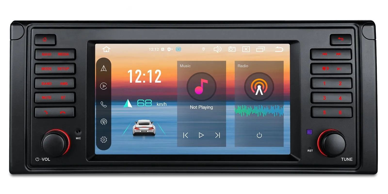 XTRONS BMW E39 7-inch Android 14 Octa Core Head Unit PX7439BL