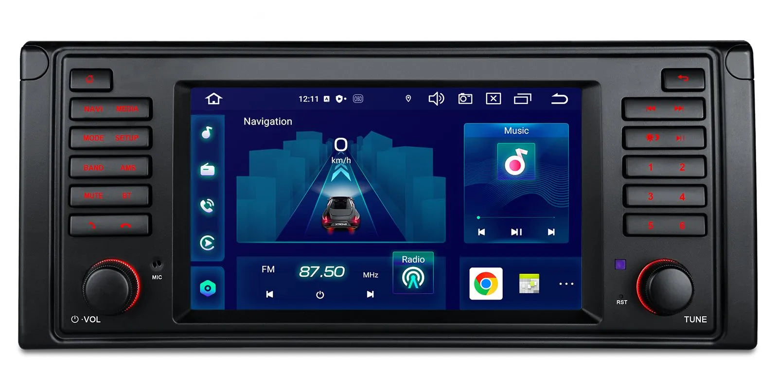 XTRONS BMW E39 7-inch Android 14 Octa Core Head Unit PX7439BL