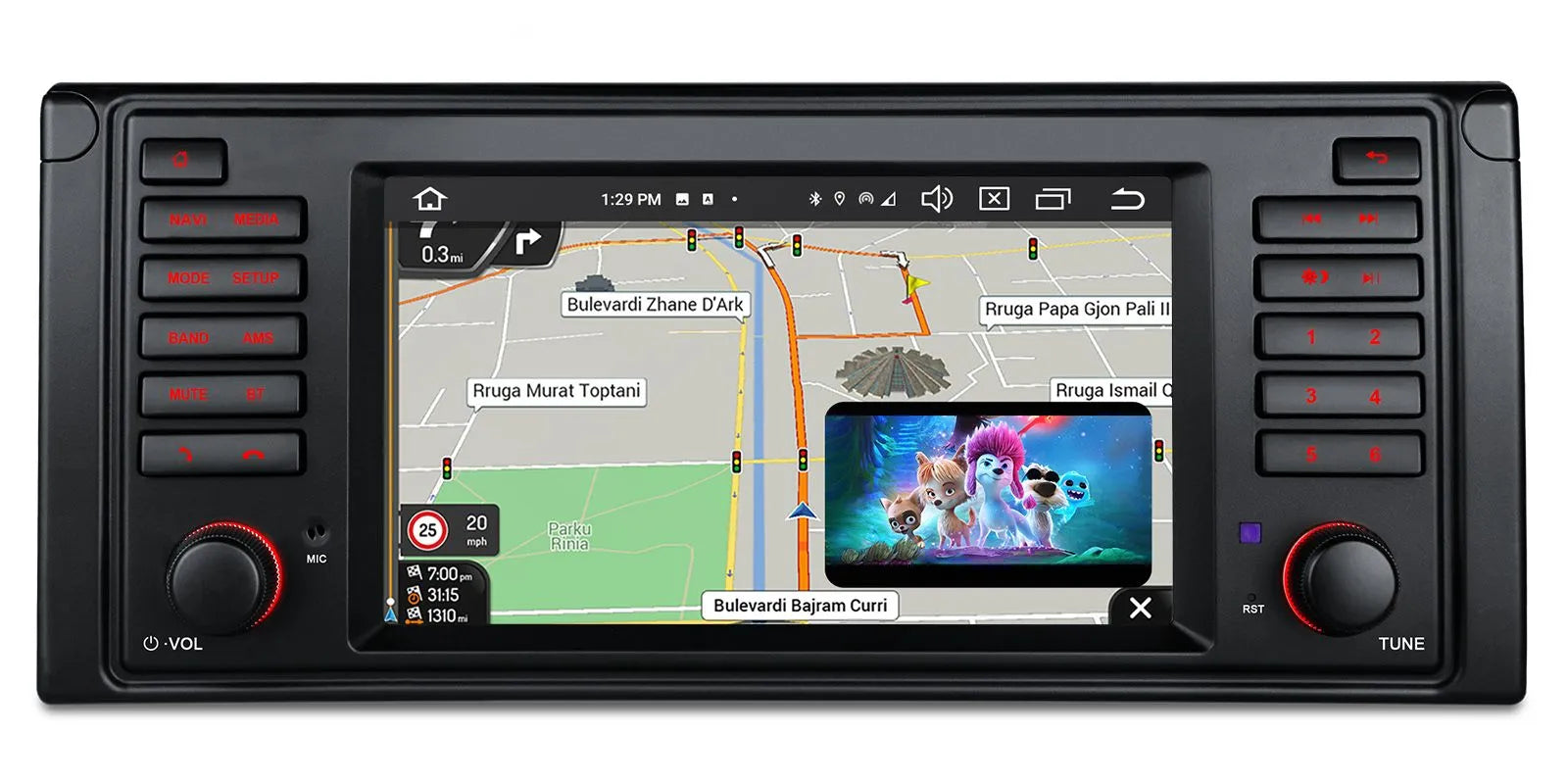 XTRONS BMW E39 7-inch Android 14 Octa Core Head Unit PX7439BL
