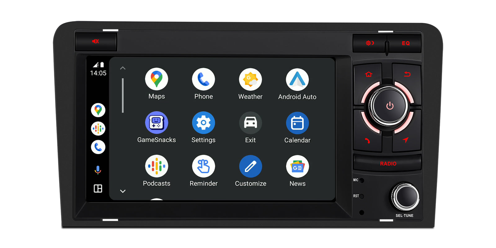 XTRONS PX74A3AL 7" Android 14 Head Unit for Audi A3 4GB 64GB