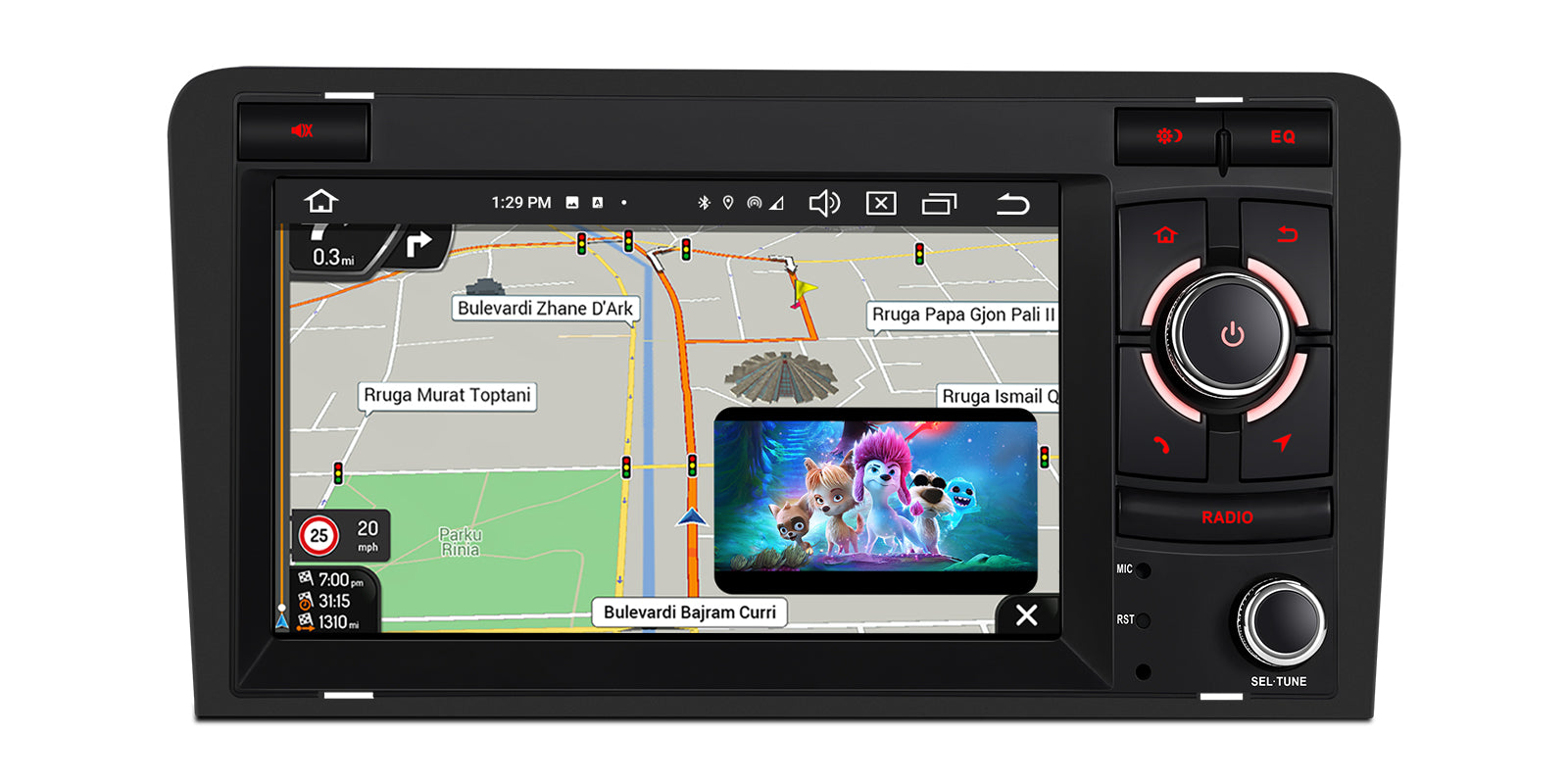XTRONS PX74A3AL 7" Android 14 Head Unit for Audi A3 4GB 64GB
