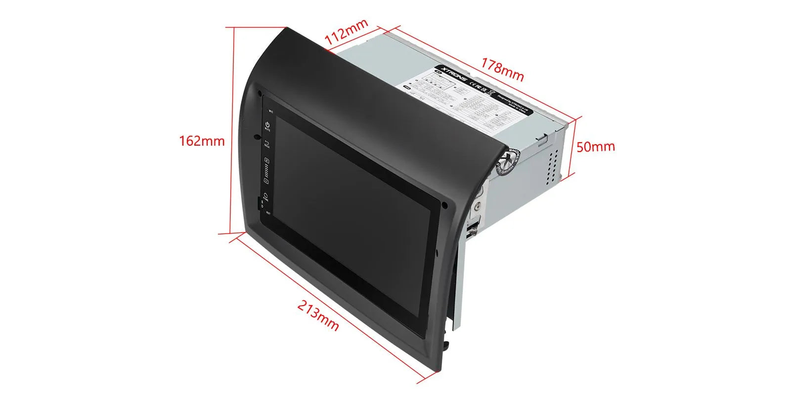 XTRONS PX74DTFL Android 14 7in 4G LTE Car Head Unit for Fiat Ducato