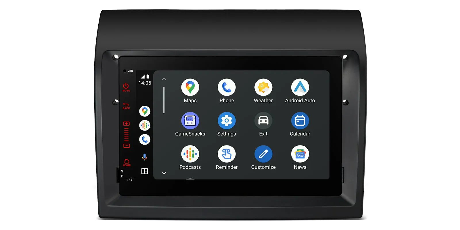 XTRONS PX74DTFL Android 14 7in 4G LTE Car Head Unit for Fiat Ducato