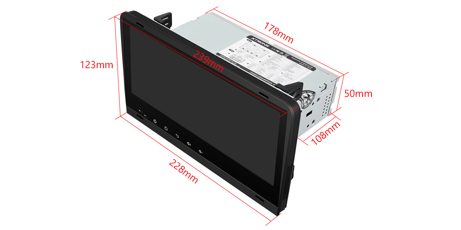 XTRONS PX84AA3LHG 8.8" Android 14 Head Unit for Audi Wireless Carplay