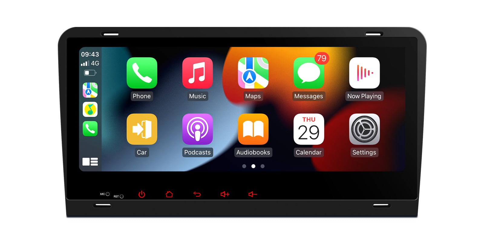 XTRONS PX84AA3LHG 8.8" Android 14 Head Unit for Audi Wireless Carplay
