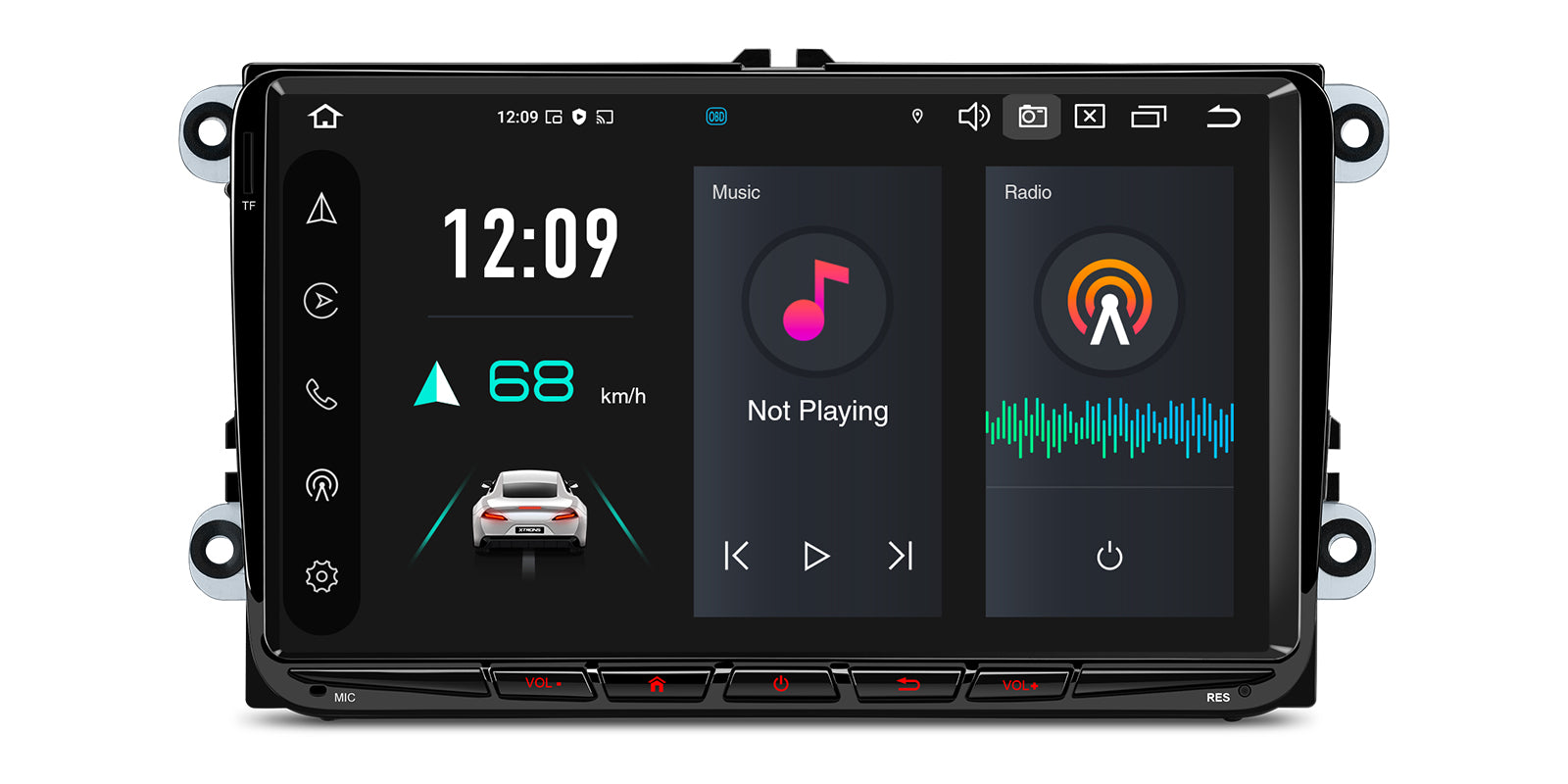 XTRONS PX94MTVDAB 9 Inch Android 14 4G LTE Head Unit for VW Skoda Seat