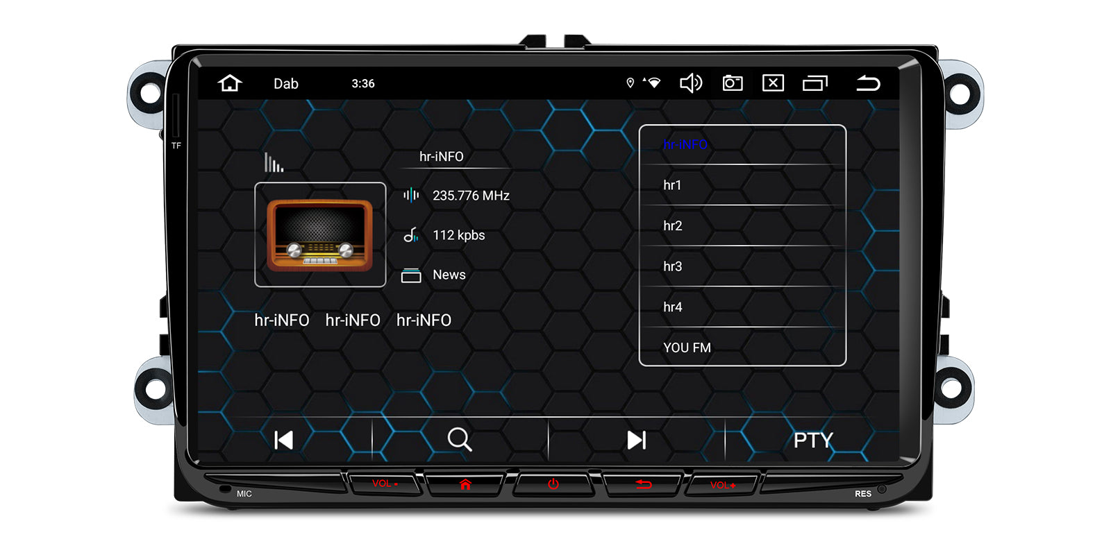 XTRONS PX94MTVDAB 9 Inch Android 14 4G LTE Head Unit for VW Skoda Seat