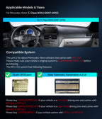 XTRONS 10.25" Android Stereo Wireless CarPlay for Mercedes C-Class 8GB/128GB