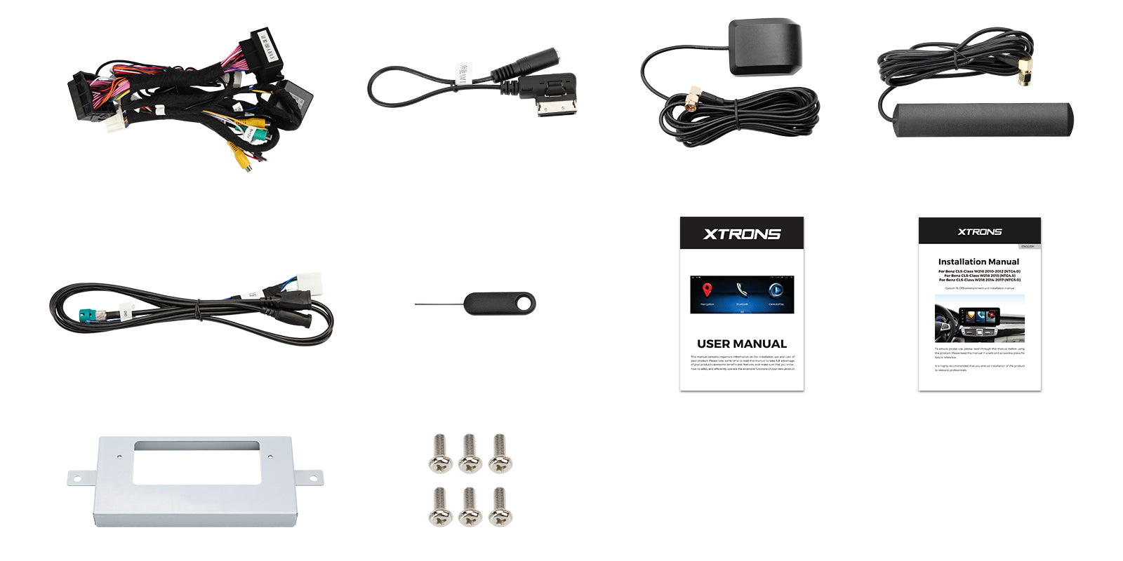 XTRONS QAM1240M12CLS 10.25in Android Head Unit Wireless CarPlay Mercedes CLS