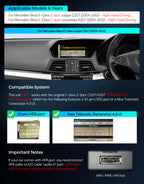 XTRONS QAM1240M12ECR Mercedes-Benz E-Class Wireless CarPlay Head Unit 8GB 128GB