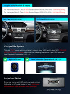 XTRONS QA Series 10.25in Android Head Unit for Mercedes-Benz Wireless CarPlay