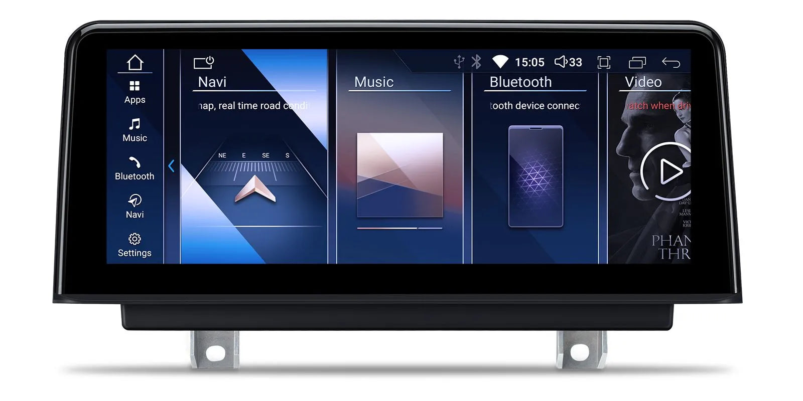 XTRONS QDB10NBTH 10.25in Wireless CarPlay Android Head Unit BMW 3 4 Series