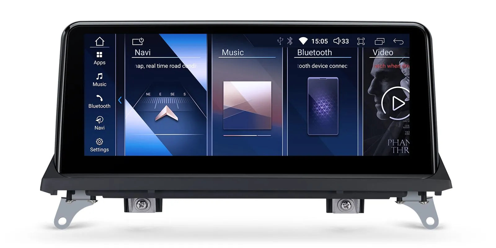 XTRONS QDB10X5CC Wireless CarPlay Android Head Unit 10.25in 4GB 64GB for BMW X5 X6