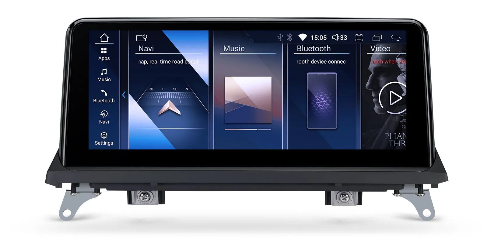 XTRONS QDB10X5CI Wireless CarPlay Head Unit 10.25in BMW X5 X6