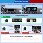 XTRONS QGB24EVB12X3 Wireless CarPlay Android 14 Head Unit BMW X3 2K