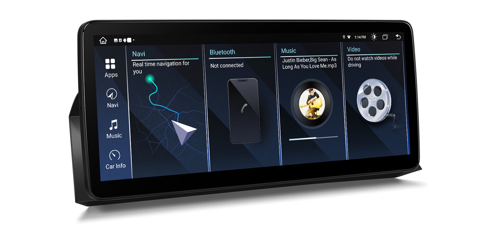 XTRONS QL Series Custom-Fit Android Head Unit 12.3in BMW 5 Series
