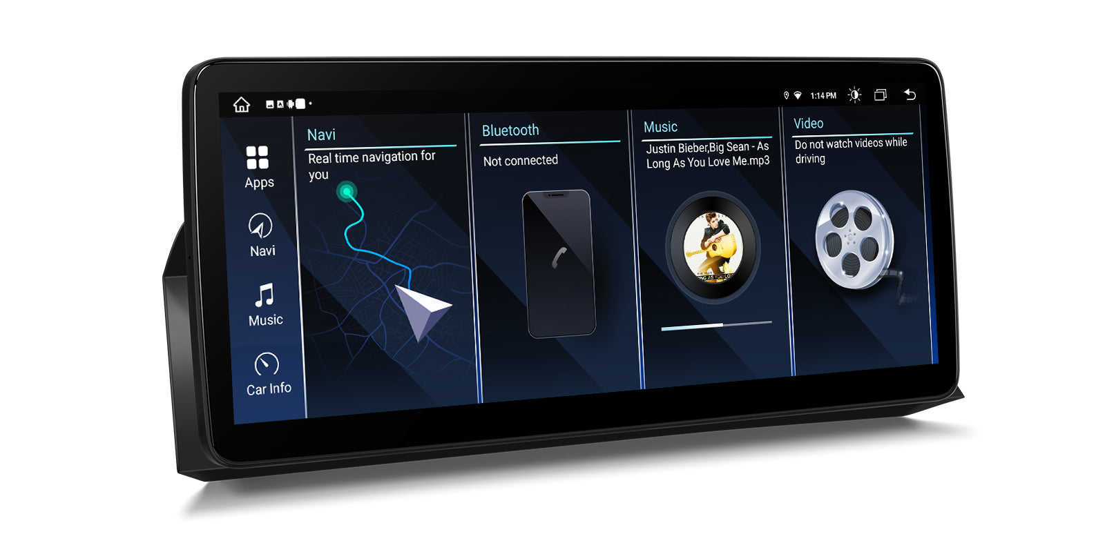 XTRONS QLB22CIB12E60 Android Car Stereo CarPlay 12.3in BMW 5 Series