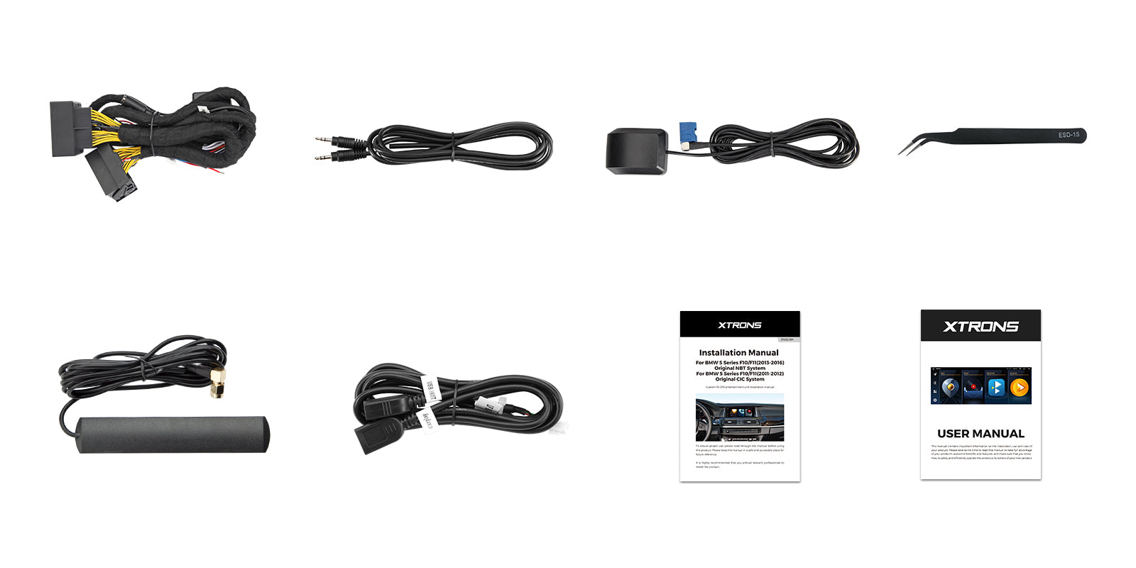 XTRONS QLB22NB12FVGT 12.3in Android Car Stereo Custom-Fit BMW 5 Series