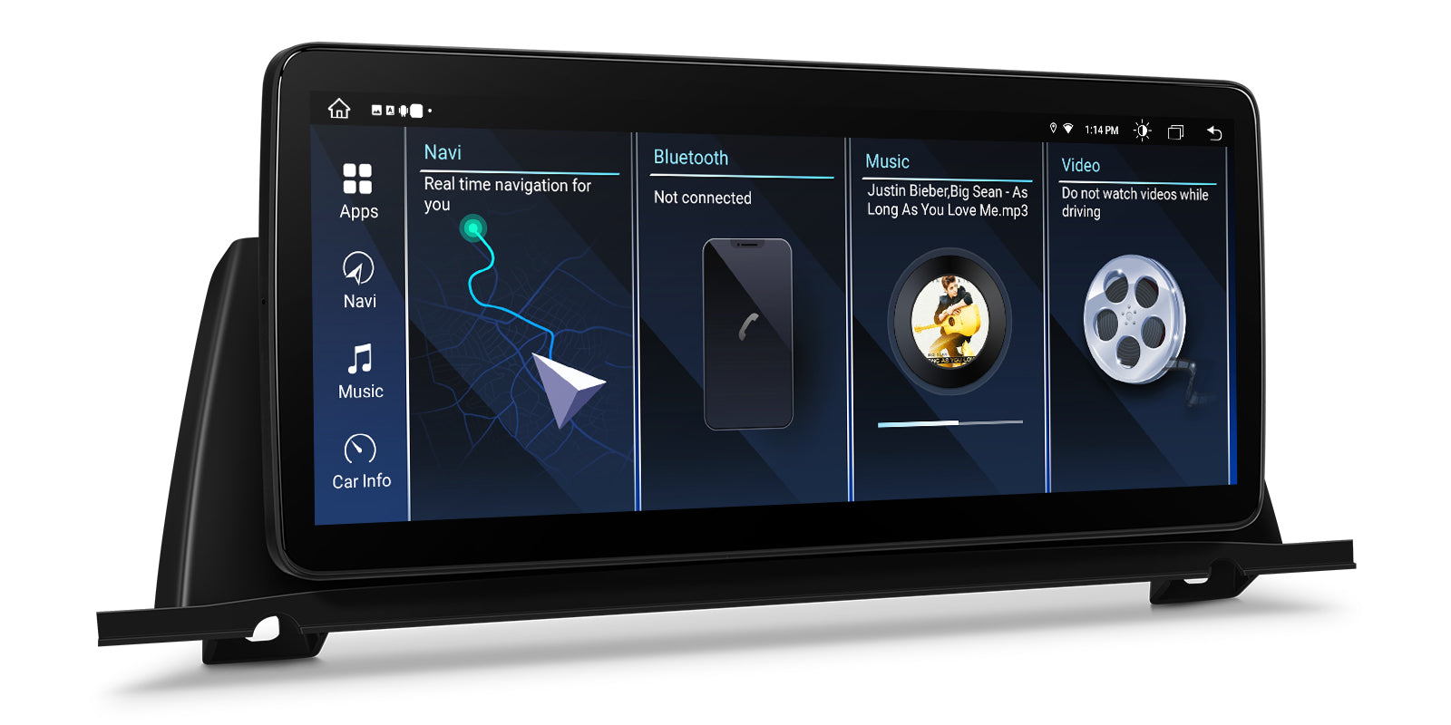 XTRONS QLB22NB12FVGT 12.3in Android Car Stereo Custom-Fit BMW 5 Series
