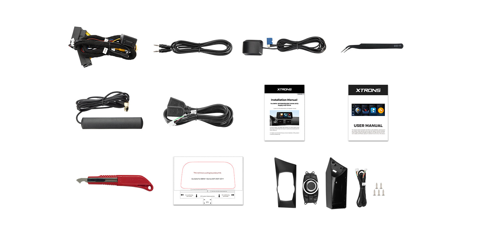 XTRONS QLB22UMB12E87L 12.3" Custom-Fit Android 13 Head Unit BMW 1 Series