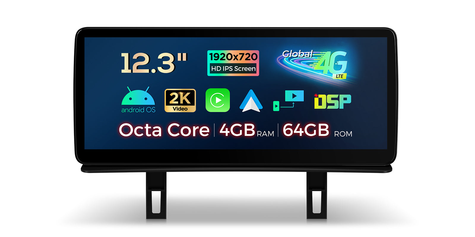 XTRONS QLB22UMB12E87L 12.3" Custom-Fit Android 13 Head Unit BMW 1 Series