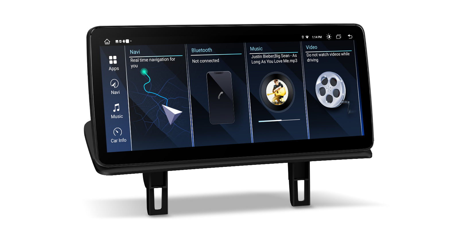 XTRONS QLB22UMB12E87L 12.3" Custom-Fit Android 13 Head Unit BMW 1 Series