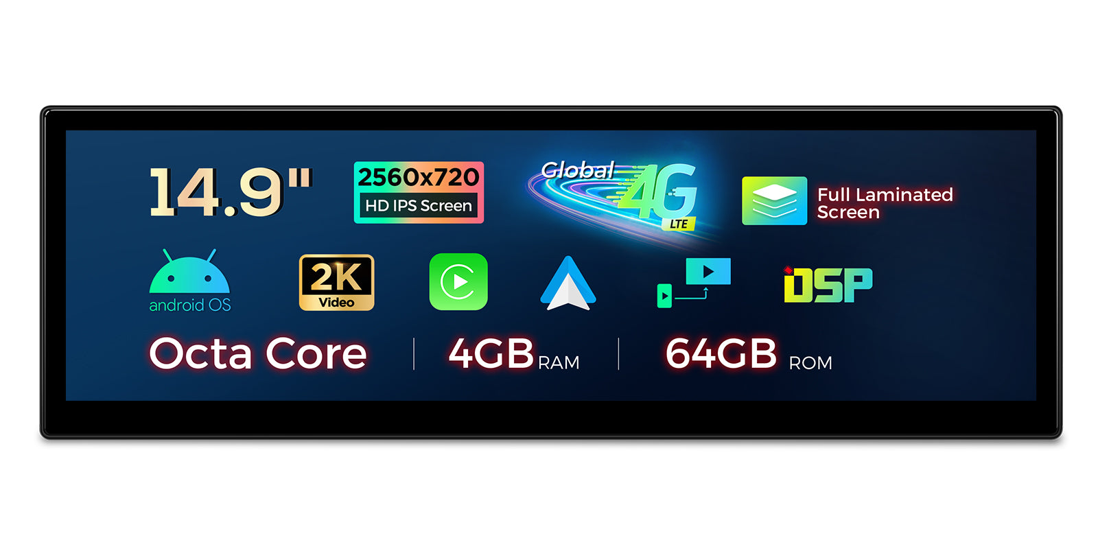 XTRONS QLB4260CC 14.9in Android 13 Head Unit for BMW 5 Series 2005-2008
