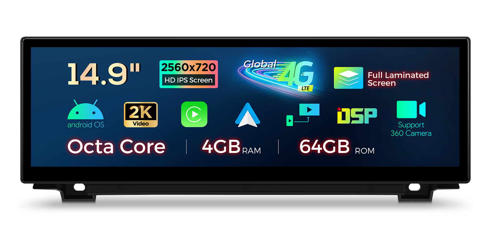 XTRONS BMW 5 Series 14.9 Inch Android Head Unit Car Stereo 4GB 64GB