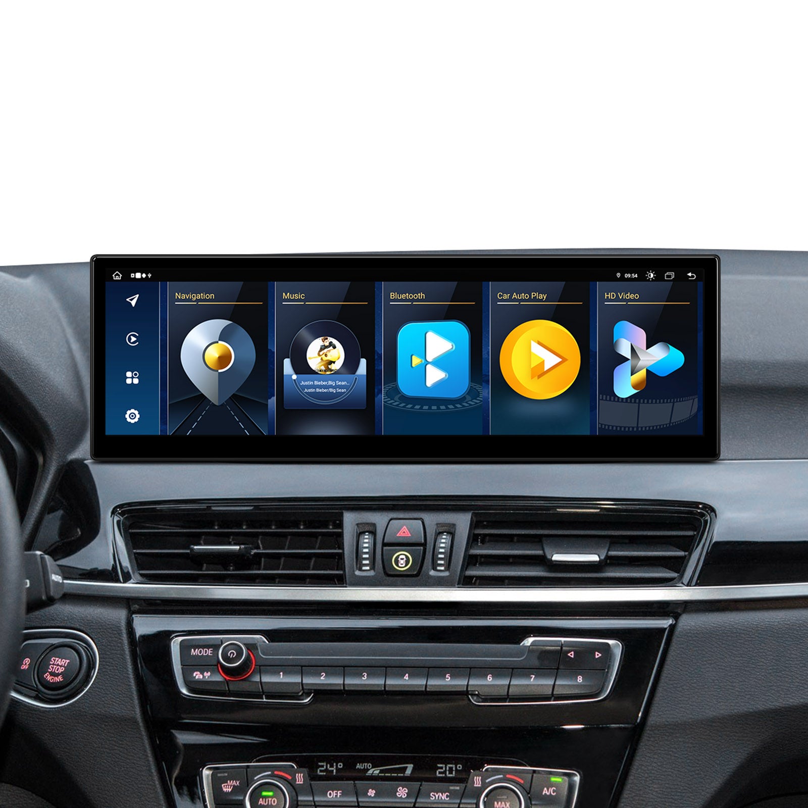 XTRONS QLB42X1NB 14.9" Android Head Unit Car Stereo with Wireless Apple CarPlay and Android Auto for BMW X1 F48