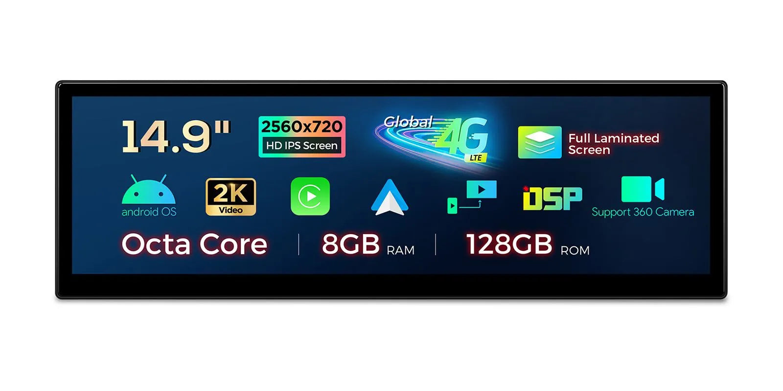 XTRONS QLBH4463CC3 Custom-Fit Head Unit for BMW E63 14.9"