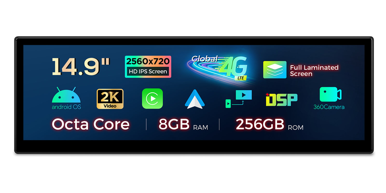 XTRONS QL Series 14.9" Android Head Unit Car Stereo 8GB RAM 256GB for BMW 3 Series