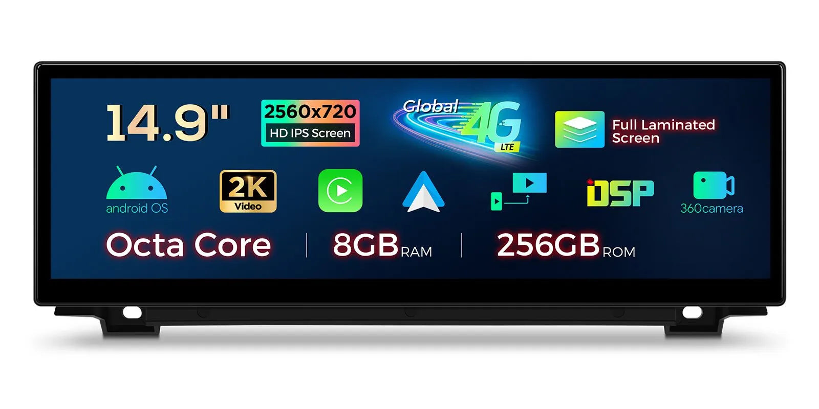 XTRONS QLBX44FVCI 14.9in 2K Android 14 Head Unit for BMW 5 Series