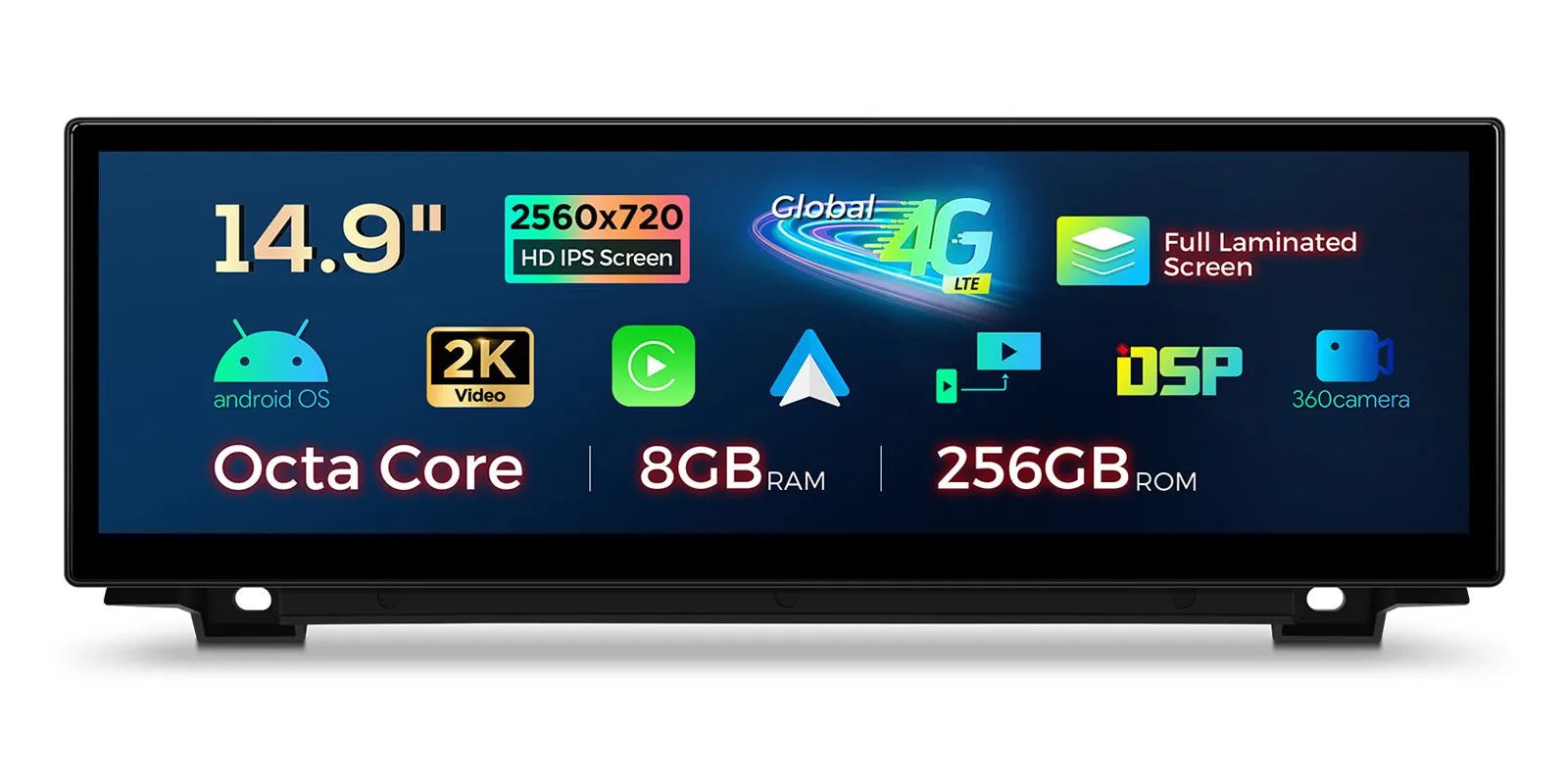 XTRONS QLBX44FVNB 14.9in Android 14 Head Unit for BMW 5 Series