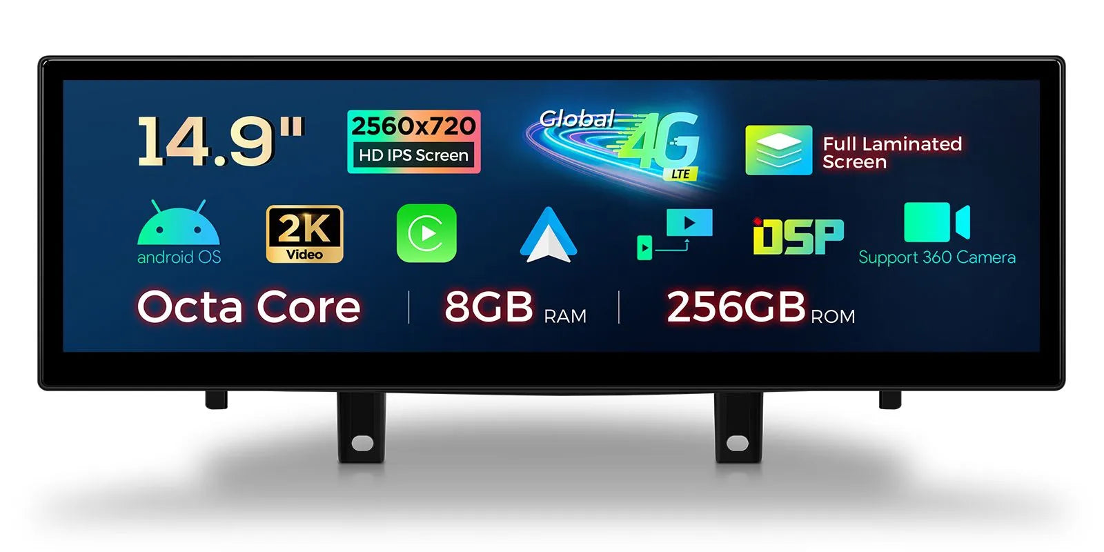 XTRONS QLBX44X5NB 14.9in Android Head Unit Car Stereo BMW X5 X6