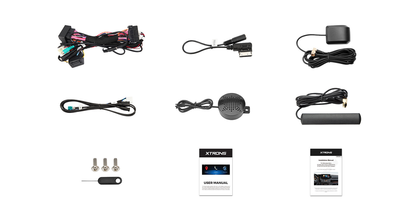 XTRONS QLM2240M12ECR 12.3in Android 13 Head Unit for Mercedes E-Class
