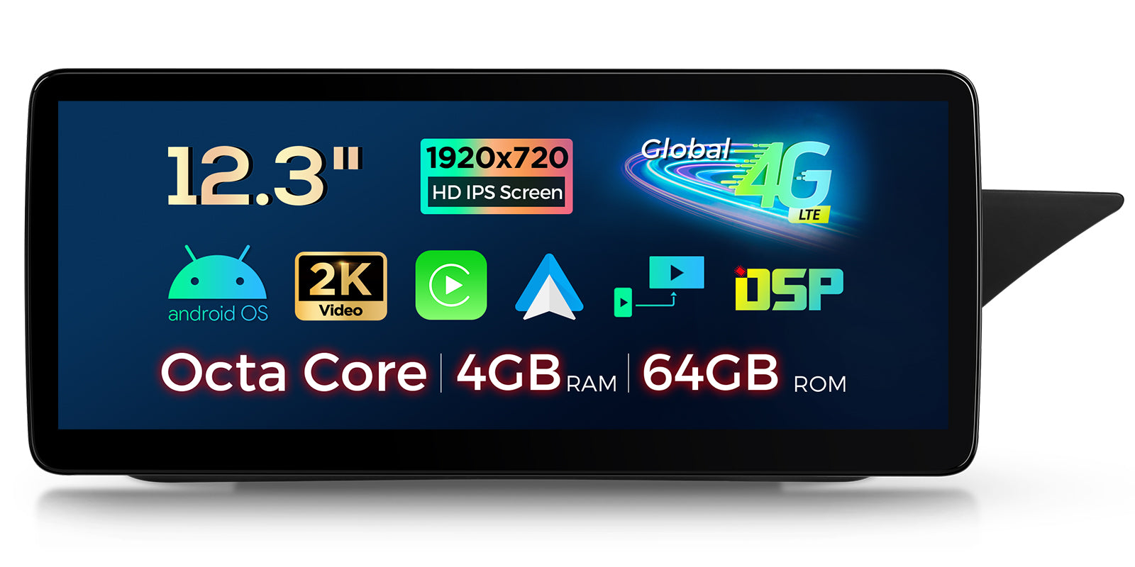 XTRONS QLM2240M12ER 12.3in Custom-Fit Android Head Unit for Mercedes