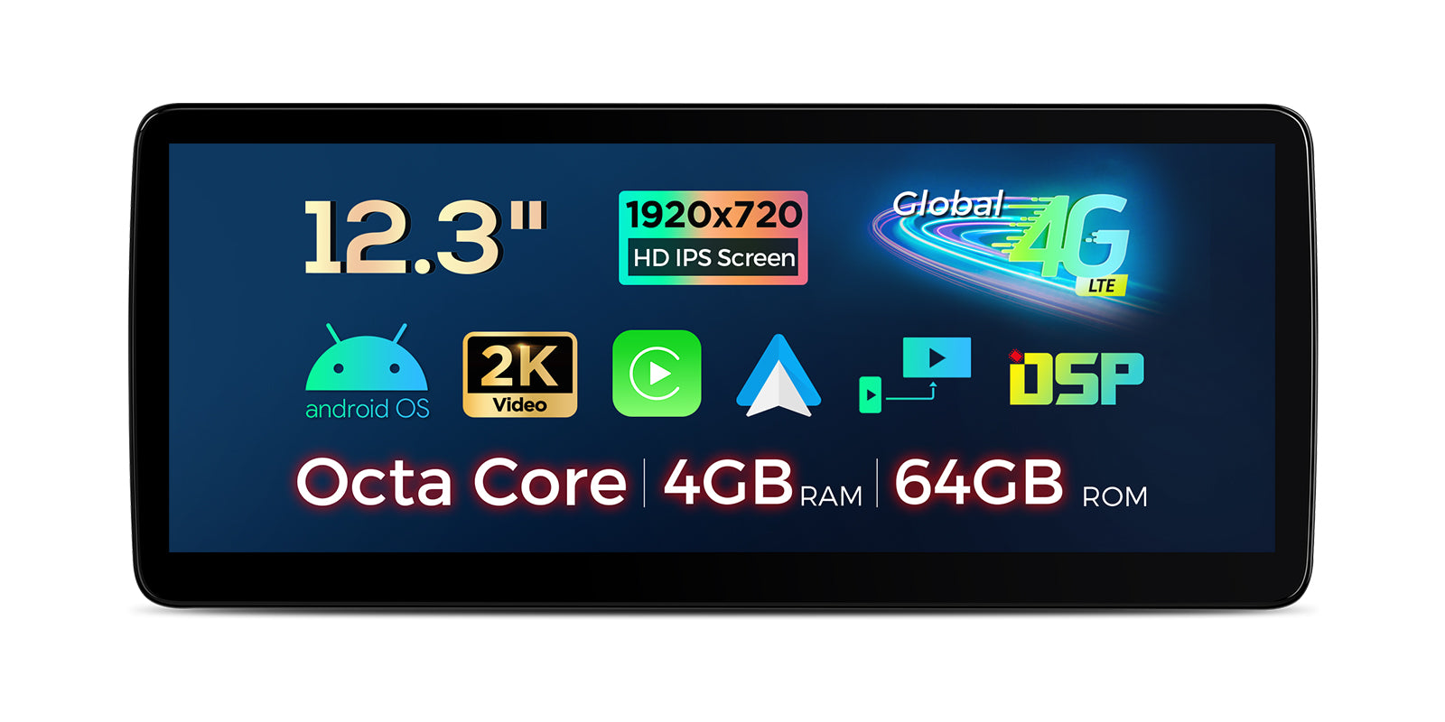 XTRONS QLM2245 Mercedes-Benz 12.3in Android Head Unit with Wireless CarPlay