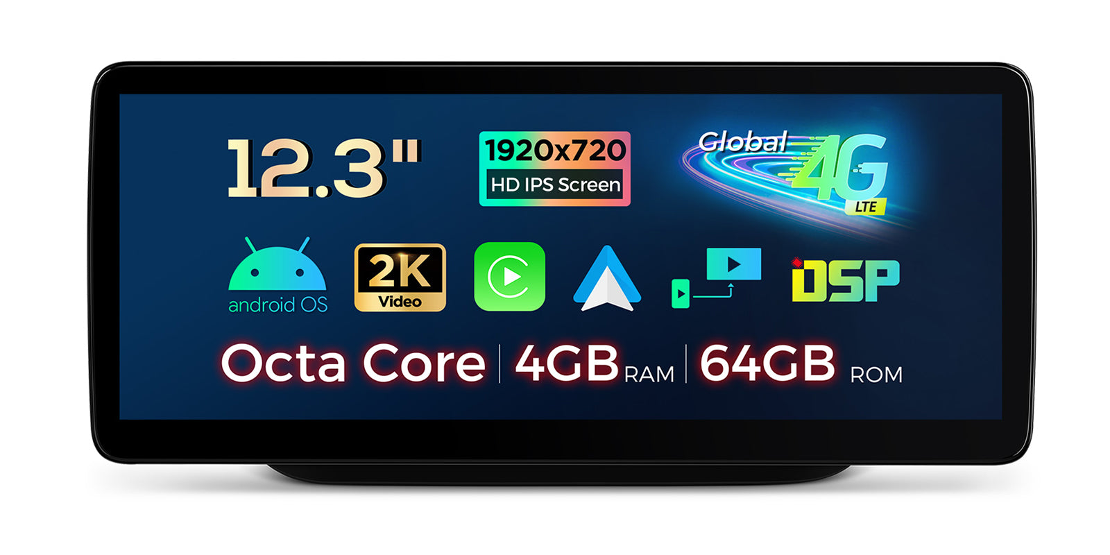 XTRONS QLM2245M12BR 12.3in Android Head Unit CarPlay Mercedes-Benz B-Class