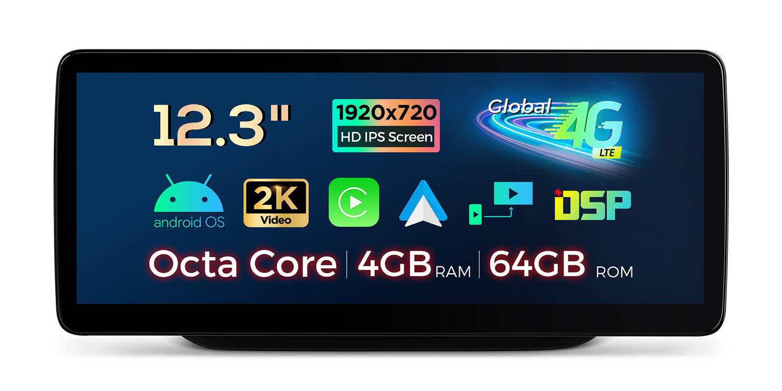 XTRONS QLM2250M12BR Mercedes Custom-Fit Android Head Unit with Wireless CarPlay