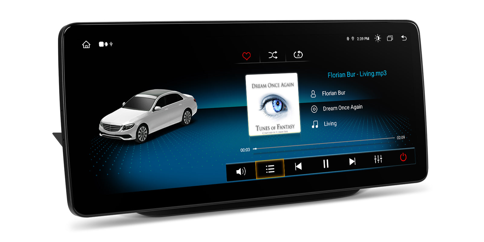 XTRONS QLM2250M12BR Mercedes Custom-Fit Android Head Unit with Wireless CarPlay