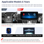 XTRONS QLM2250M12ER Mercedes-Benz E-Class Android 13 Head Unit